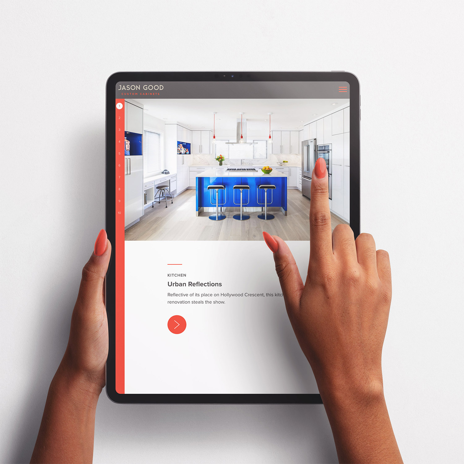 High End Cabinetry Website UX + Design